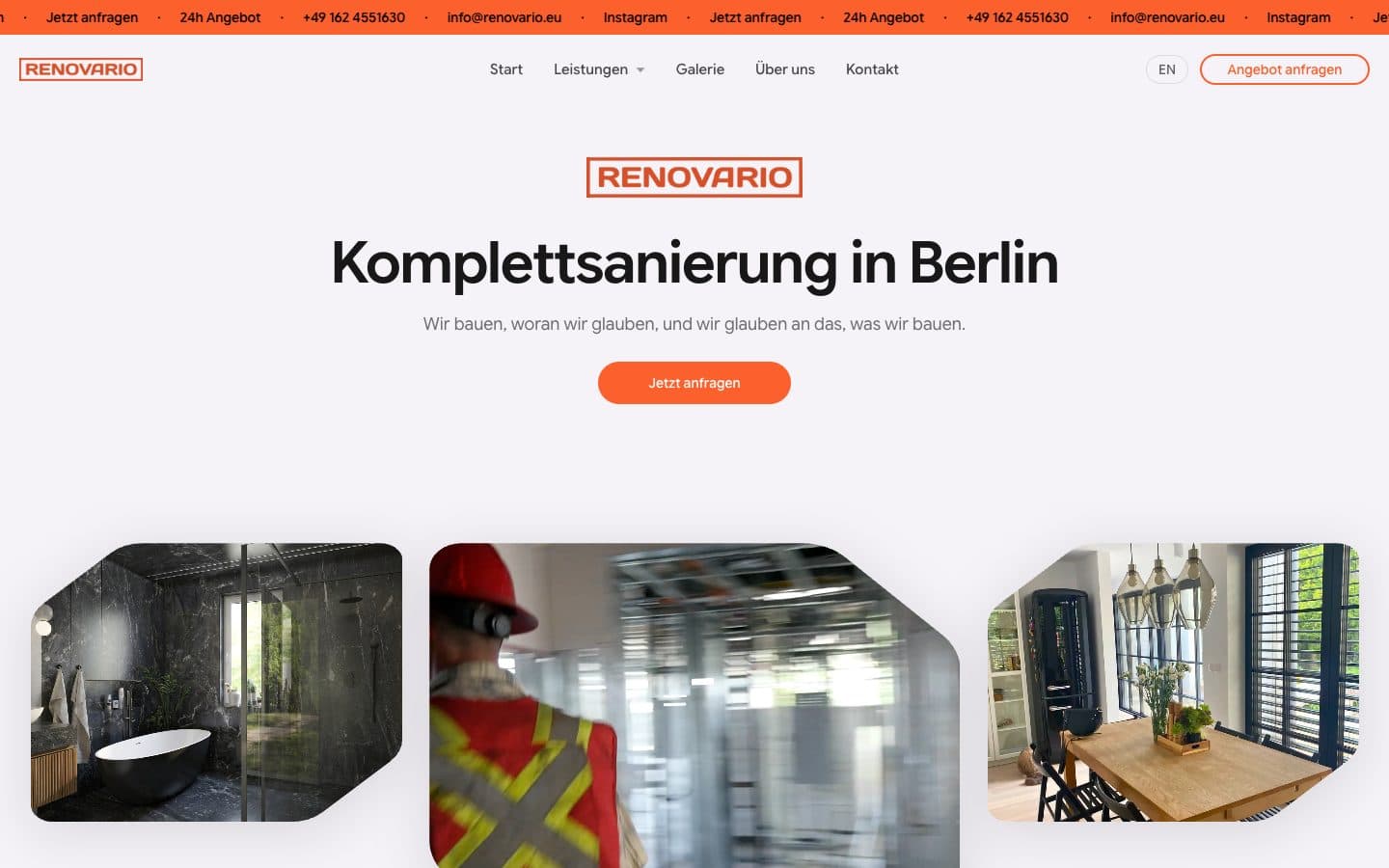 Website von Renovario